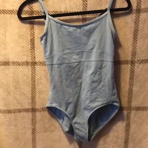 Blue dance leotard